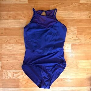 Blue Mirella ballet leotard
